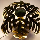 Lampe palmier dorée or