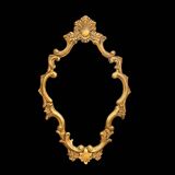 Gold wall mirror – Hollywood Regency style inspired by Louis XV - H70 cm