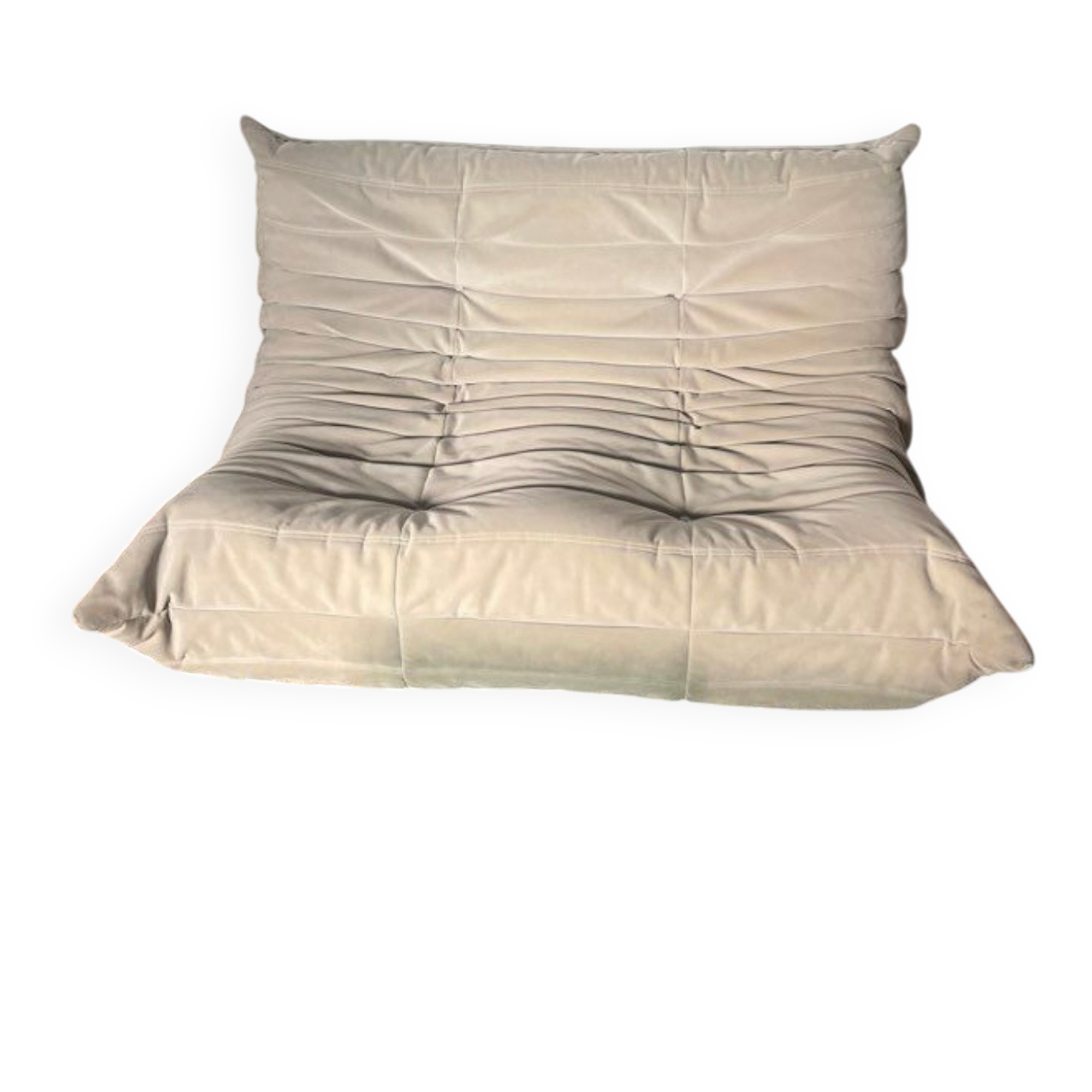 Togo 2 places pearl grey alcantara