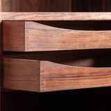 Shelf and bar furniture, Danish, in Rosewood and Brass, Erik Brouer 1960.