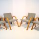 4 Steiner armchairs 1950