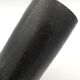 Black ceramic roll vase, decorated with a white circle, design - 20th century
