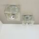 set of 2 CUBIC Ice Glass Ceiling Light, by J. T. Kalmar Lights, Austria