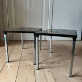 Paire de tables d’appoint carreaux Belarti