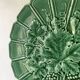 10 barbotine dessert plates and vine leaf dish