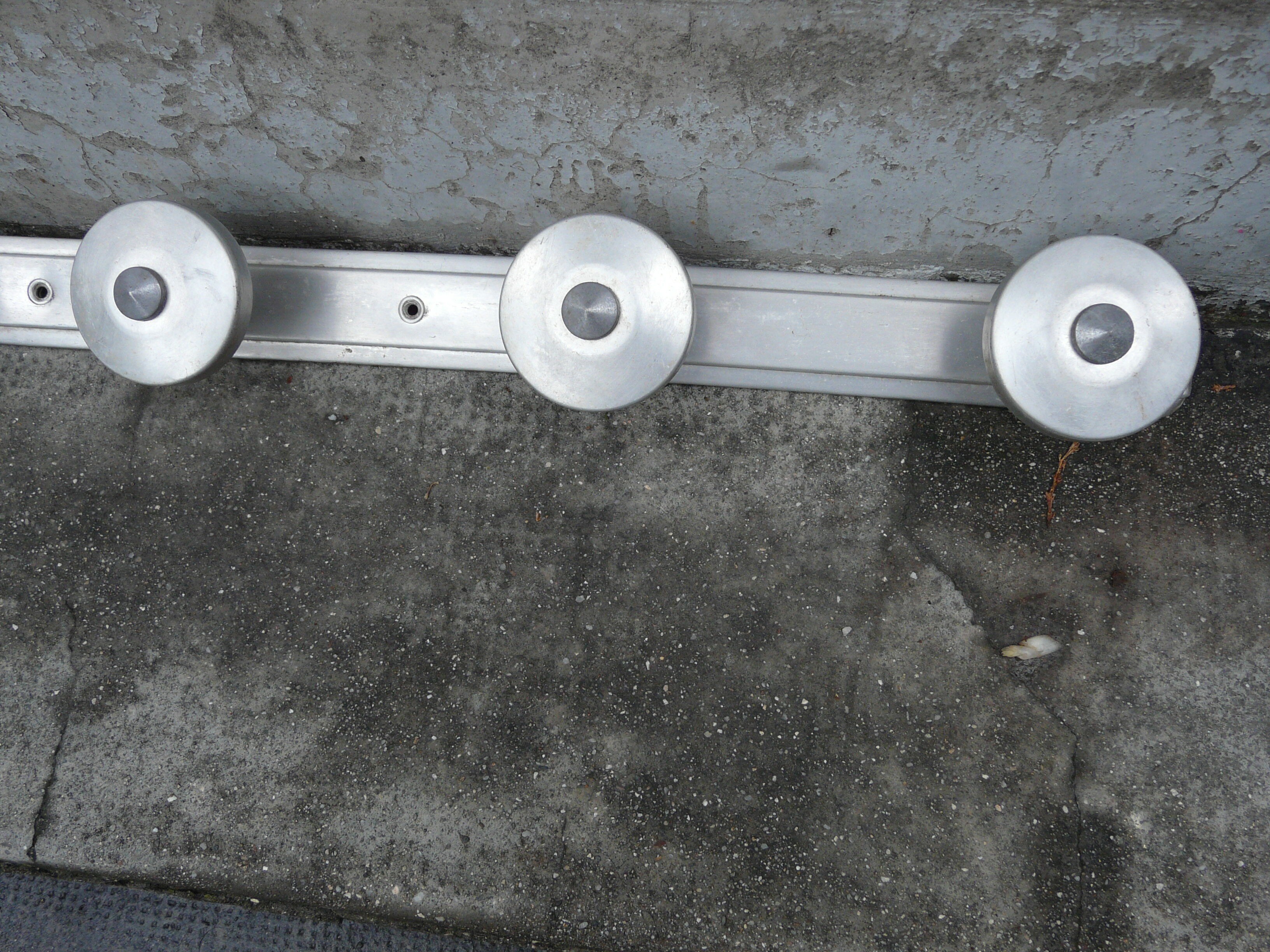 Coat rack 5 hooks aluminum of the 50s