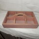 Vintage wooden toolbox or office accessories box.