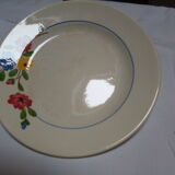 4 Beausoleil Digoin Sarreguemines dessert plates