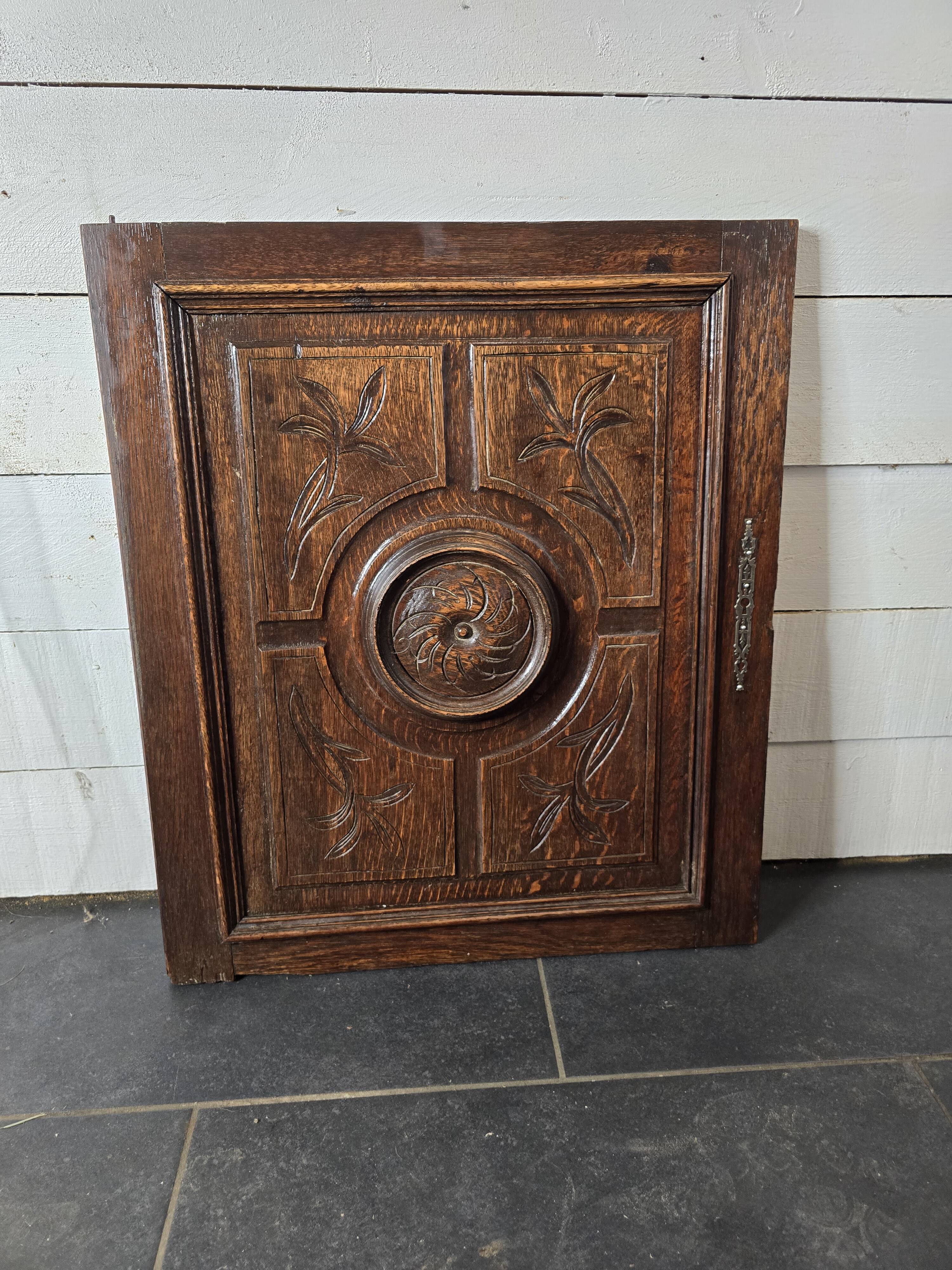 Old carved wooden door