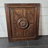 Ancienne porte en bois sculpté