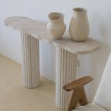 Venus irregular console 130x30 cm - Natural Travertine