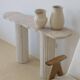 Venus irregular console 130x30 cm - Natural Travertine
