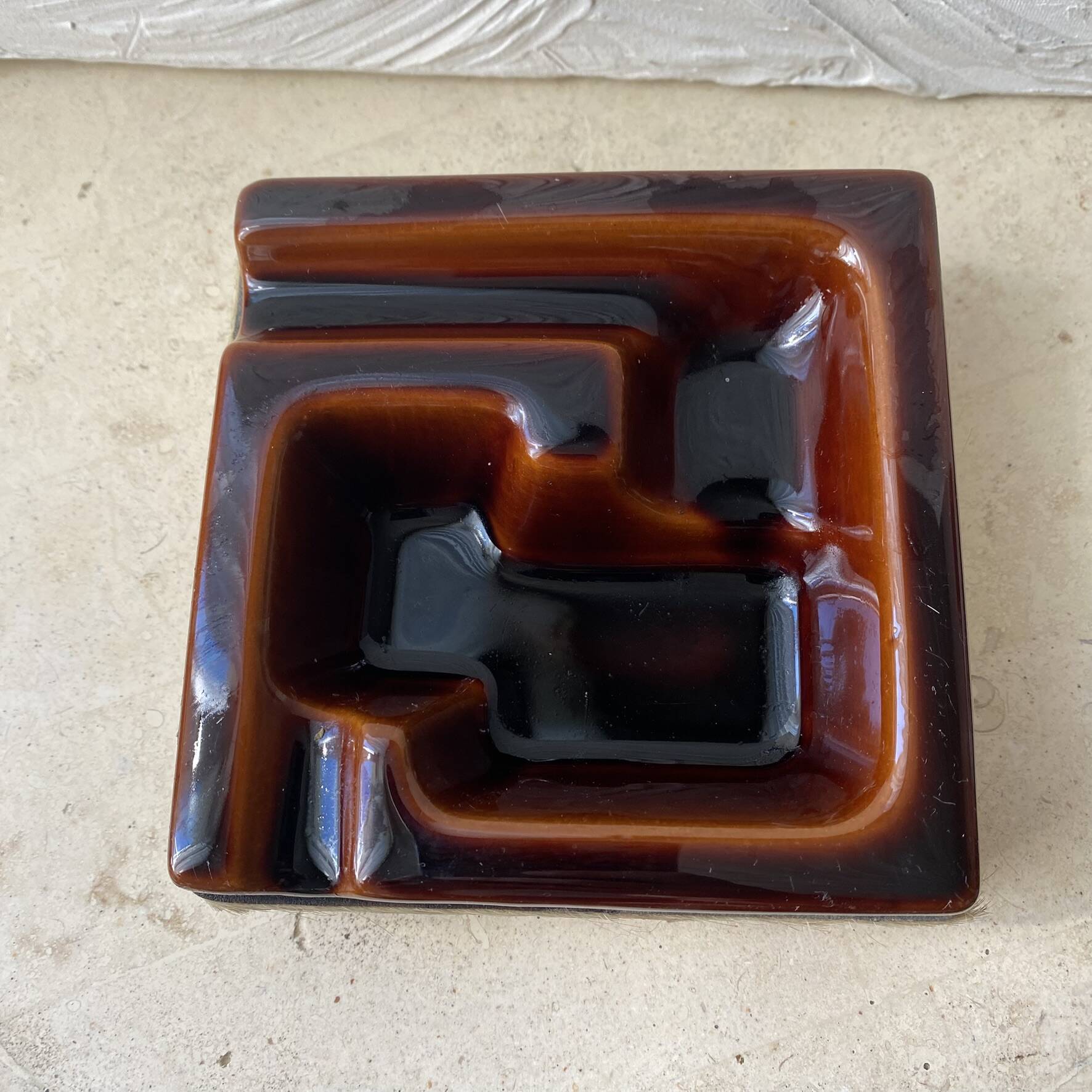 Cendrier et porte pipe Longchamp années 70