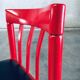 Mid-Century Modern Design Red Dining Chair Set, Belgium, 1960s, Set of 6