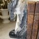 Pair of vintage marble horse head bookends