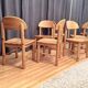 Ensemble de six chaises conçues par Rainer Daumiller, Hirtshals Savvaerk, Danemark.