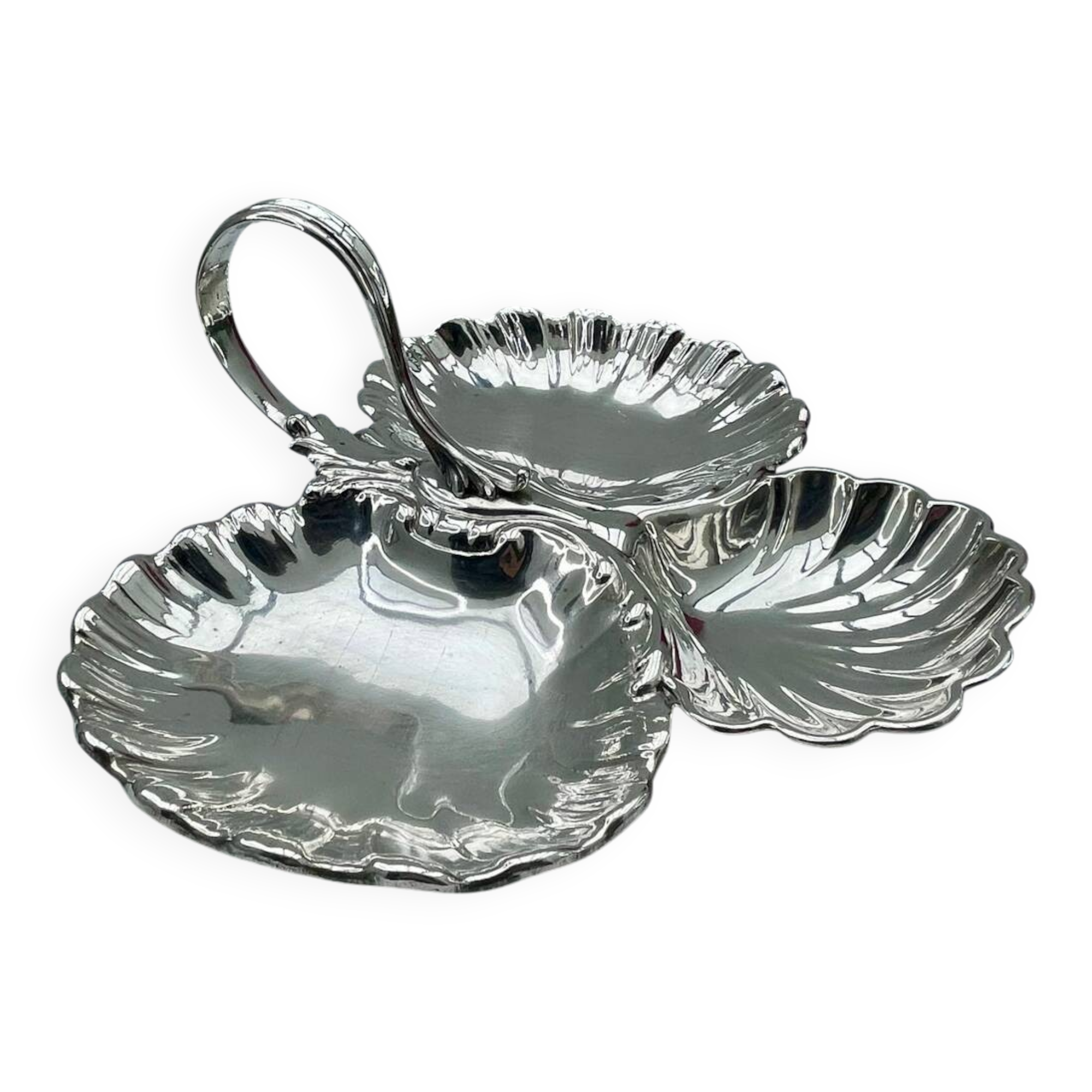 Christofle Silver-Plated Bonbonniere Serving Dish, Louis XV Style, Art Nouveau Period