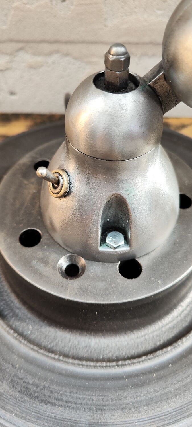 Industrial lamp Jielde two arms patina grahite