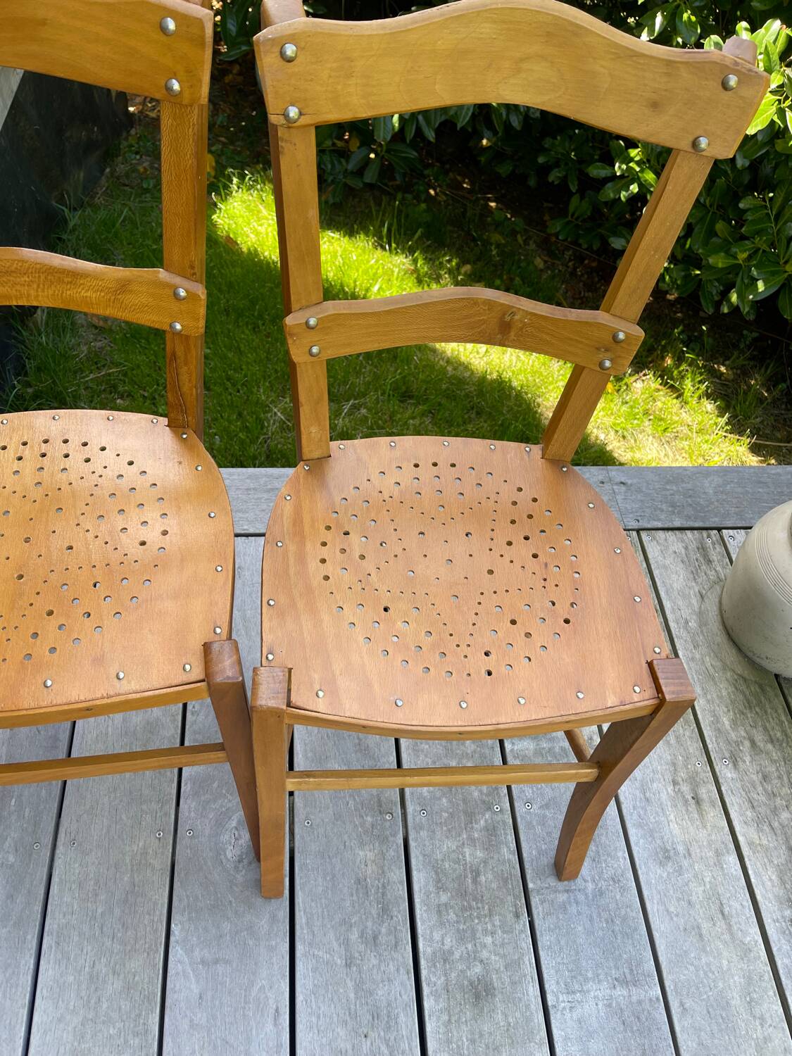 Luterma vintage bistro chairs