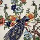 Grand plat à décor de Paons et fleurs XX siècle
