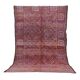 Purple Vintage Moroccan Rug 187 x 296 cm, Berber Handmade Wool Rug Bohemian