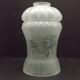 French Vintage Victorian Style White Opaque Patterned Glass Shade 0142