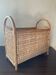 Vintage magazine rack in rattan and wicker