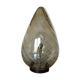 Lampe " oeuf " en verre de Murano ambré doré années 60 70