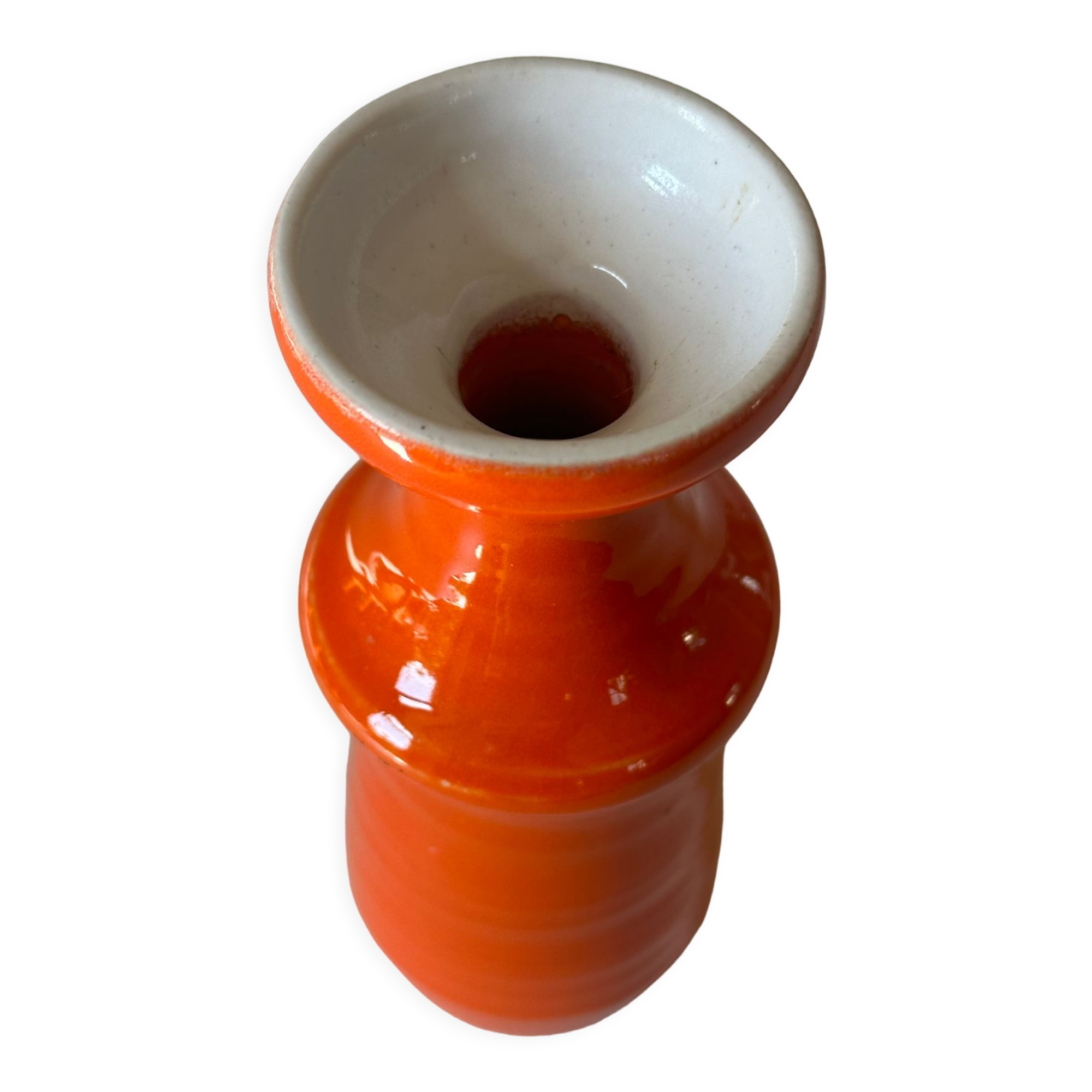 Ceramic vase signed vintage design 60 years