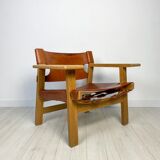 1950s Vintage Oak Spanish Chair by Børge Mogensen for Fredericia
