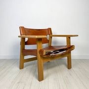 1950s Vintage Oak Spanish Chair by Børge Mogensen for Fredericia