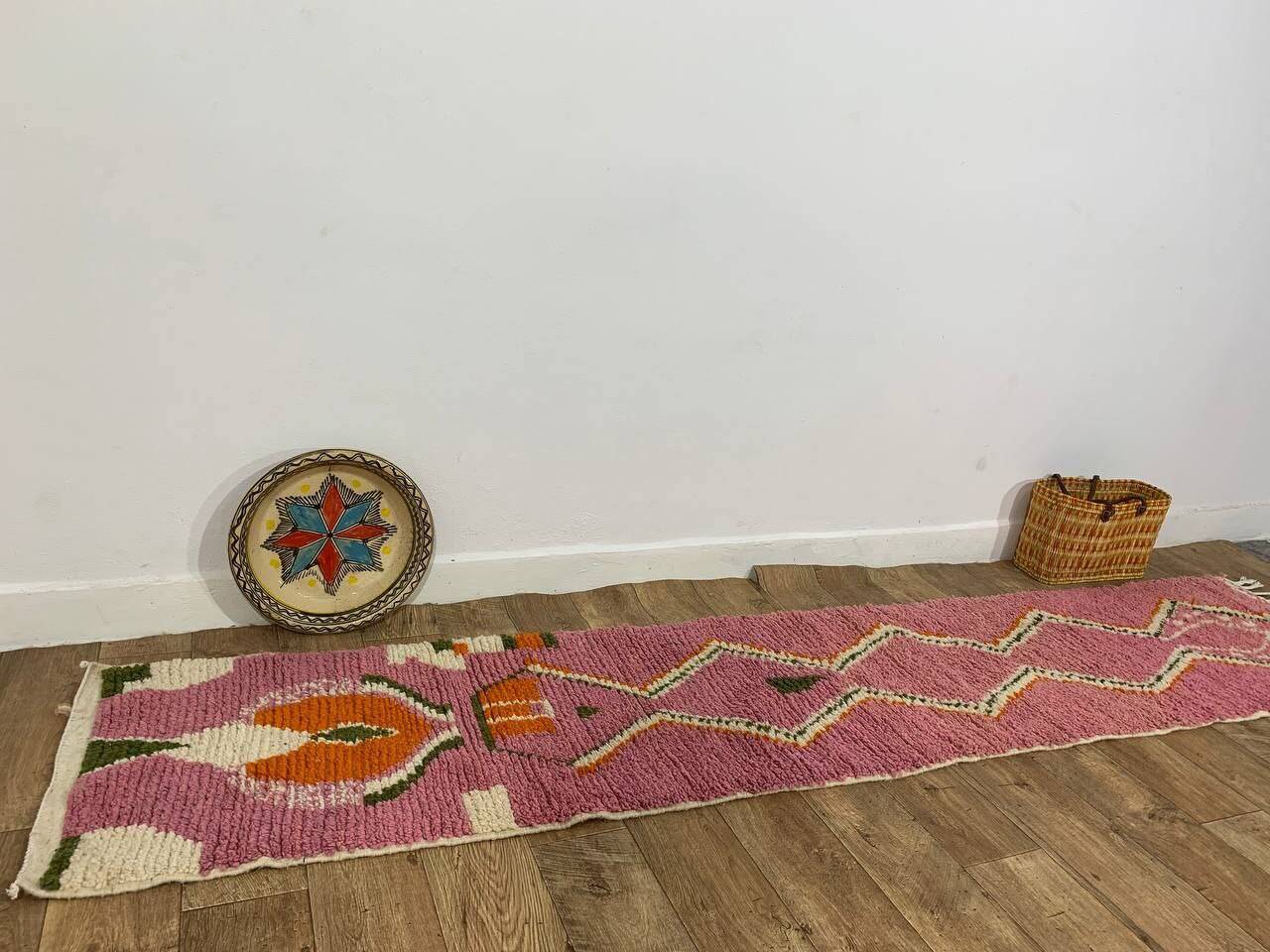 Handmade Moroccan Berber Rug 300 X 62 CM