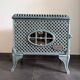 Antique enamelled cast iron stove "Faunus" – renovated