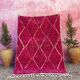 Traditional handmade wool pink rug 250cmx150cm