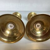 Pair of brass candlesticks