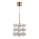 Lampe suspendue Carl Fagerlund pour Orrefors, Suède, 1960