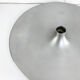 Space age aluminum wall lamp by Staff Leuchten, flush light, 1960-70s