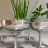 Set 6 stainless steel sorbet cups