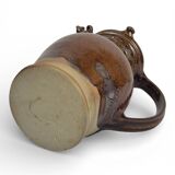 Deceptive pitcher in stoneware signed Jean-Claude Seguin (1954-)