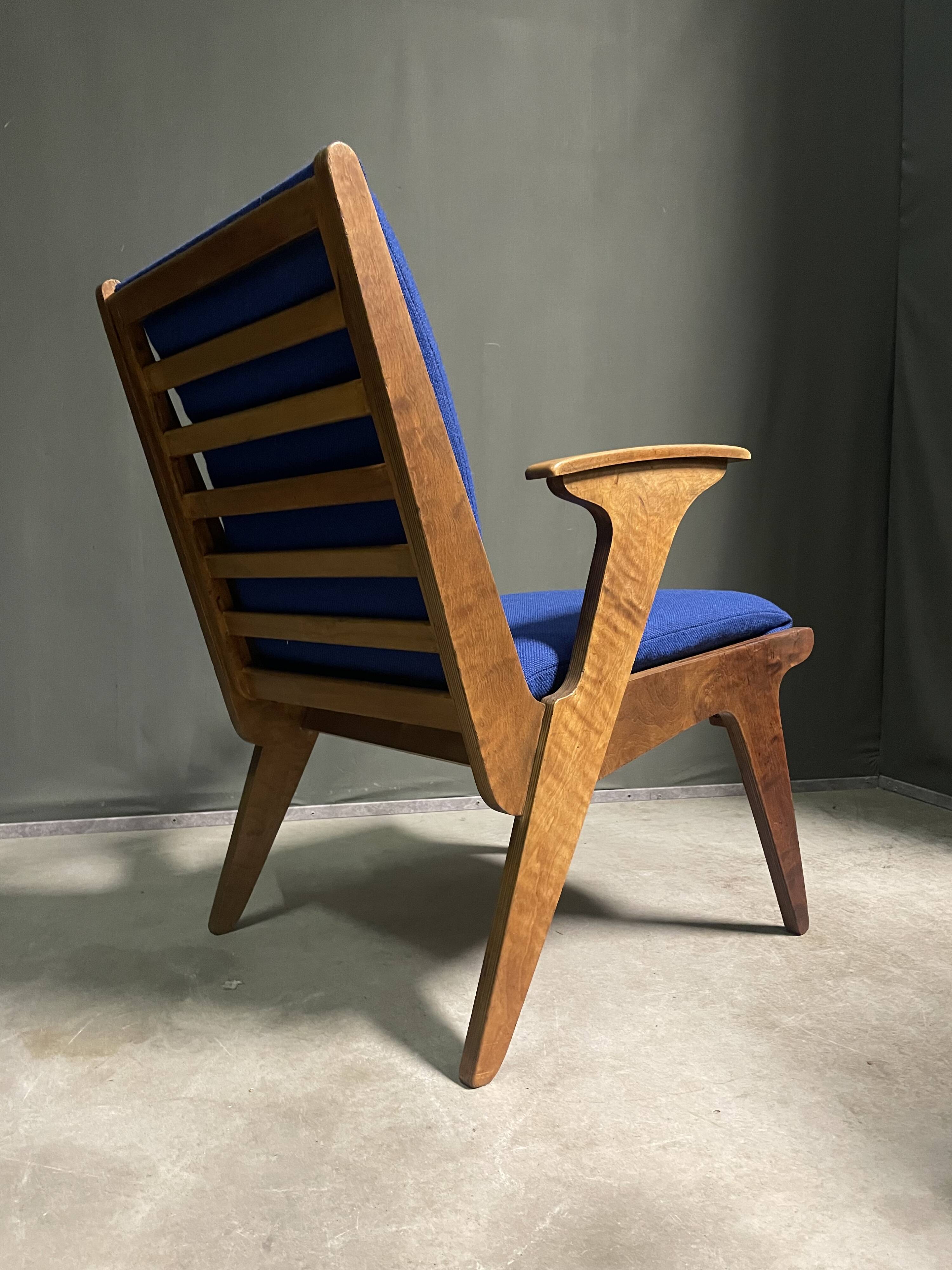 Very rare lounge chair by wim van gelderen for spectrum, 1950s