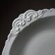 Large, hollow serving dish in fine white Limoges porcelain, vintage/antique