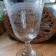 Engraved glass "Souvenir"