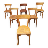 Mismatched bistro chairs