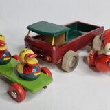 Set of three vintage pulling toys, 50s-60s