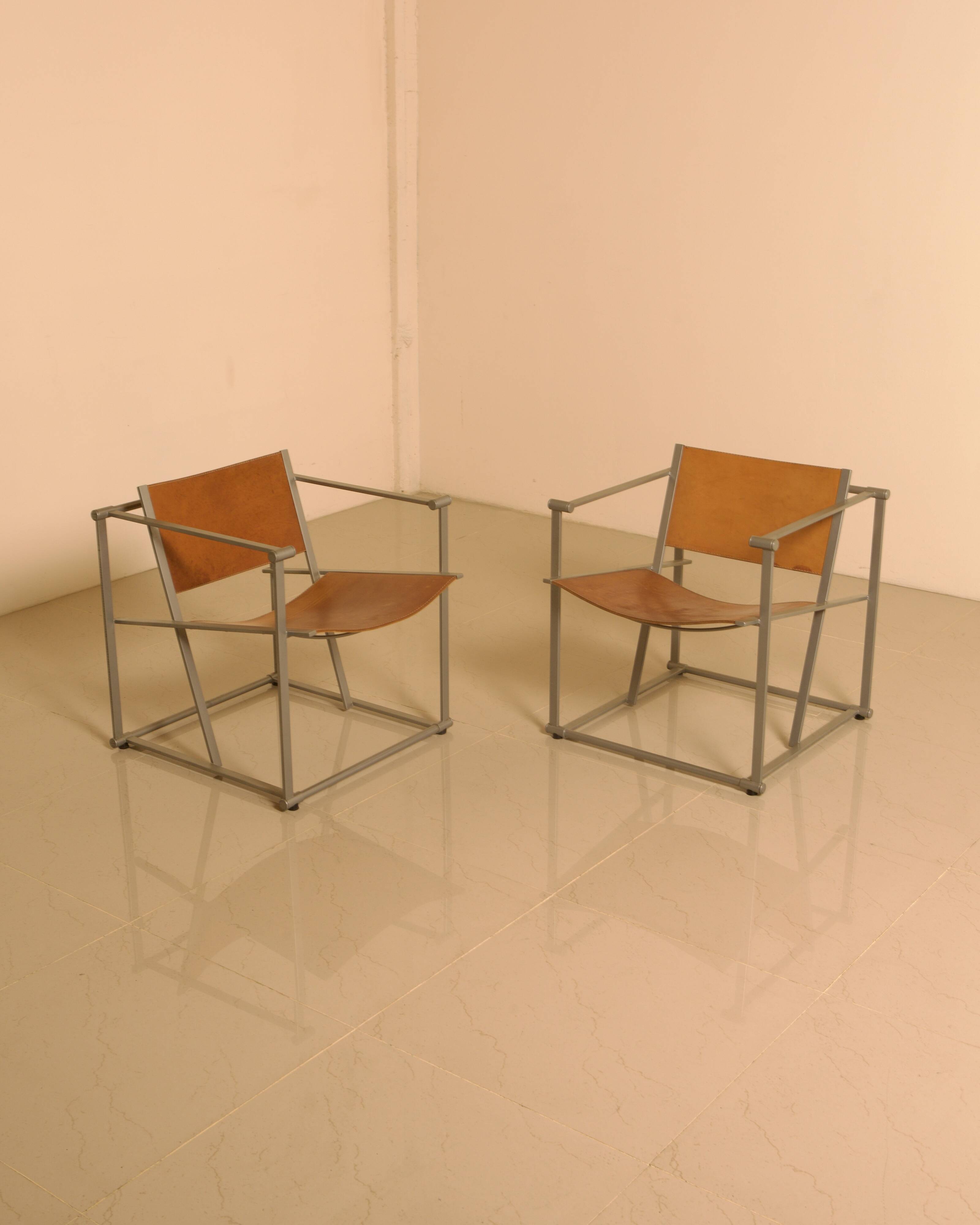 Pair of "FM62" armchairs by Radboud van Beekum for Pastoe 80's