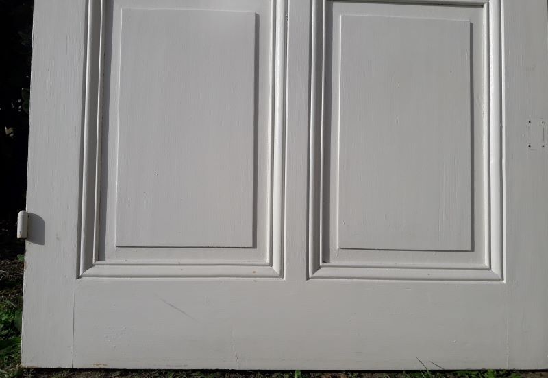Old translucent glazed communication door 82.5x214.2cm (2)