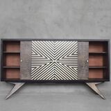 Sideboard with hand-painted pattern, 1960
