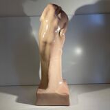 'The Kiss' sculpture by CRIS AGTERBERG, crackled ceramic, Art Deco, ca 1940