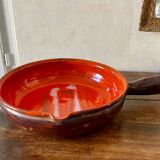 Very large ceramic frying pan by Juliette Derel, circa 1960