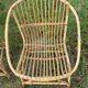 Pair of rattan armchairs